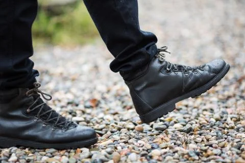 Walking on the rain Stock-Fotos