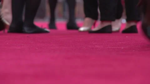 Walking on the red carpet Video stock 53273888