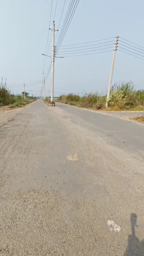 Walking on residential streets Video stock 327086266