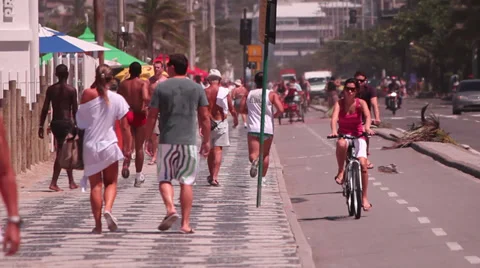 Walking. Rio de Janeiro Stockbeeldmateriaal 27931477