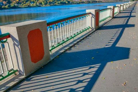 Walking on the riverside Stock Photos