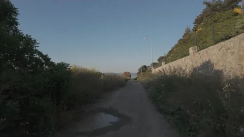 Walking on the road Stock Footage 311113416