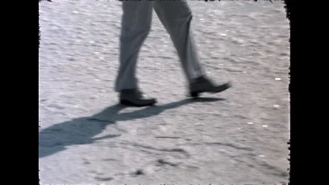 Walking on Rough Terrain Stock Footage 278100907