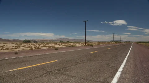 Walking on Route 66 Stock Footage 36722955