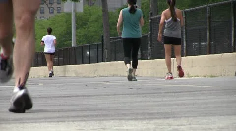 Walking Running Cycling 库存影片 11322972