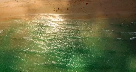 Walking on the sand beach Stock Footage 88757609