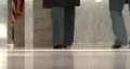 Walking On Shiny Refelctive Floor HD Footage
