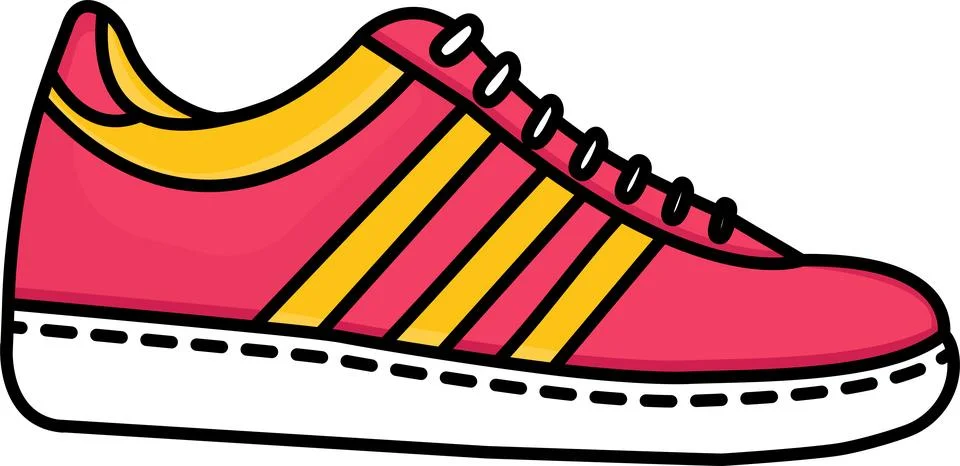 Walking shoe vector. 스톡 일러스트