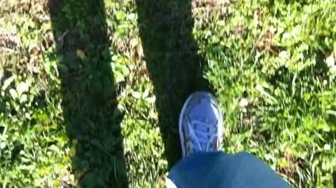 Walking (shoes close-up) Stock Footage 10719164