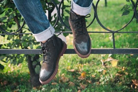 Walking in the shoes Stock Photos