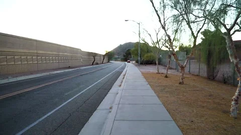Walking on the Sidewalk Stock Footage 143986257