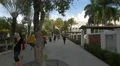 Walking on the sidewalk in Miami Beach 4k or 4k+ Resolution