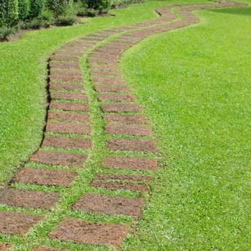 Walking on the sidewalk Stock Photos