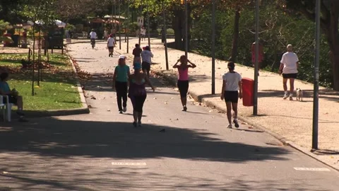 Walking on the sidewalk - September 14th, 2010 Stock Footage 314069825