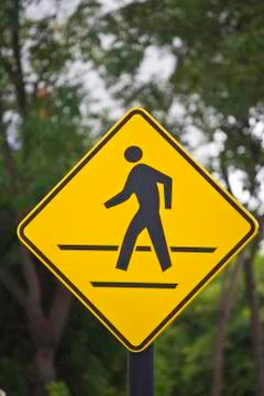 Walking sign Stock Photos