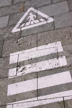 Walking sign Stock Photos