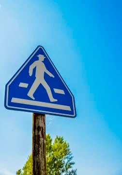 Walking sign Stock Photos
