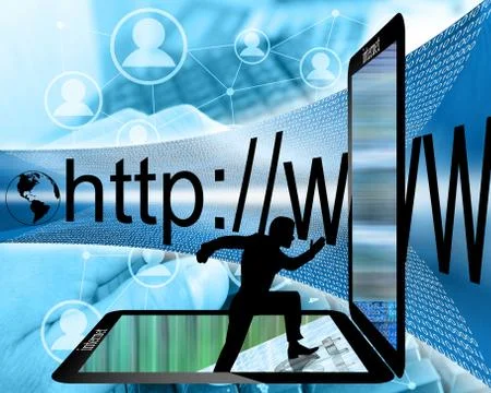 Walking on sites 库存插图