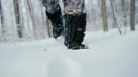Walking In The Snow Stock Footage 231824049