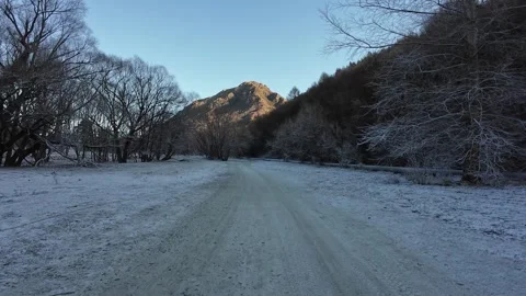 Walking in the snow Stock Footage 282645592