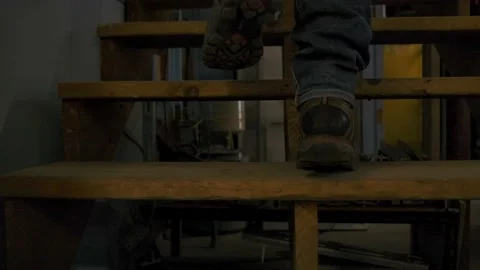 Walking up Stairs Stock Footage 201964797