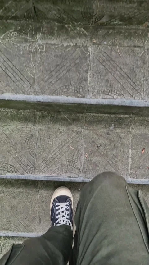 Walking up the stairs Stock Footage 292975160