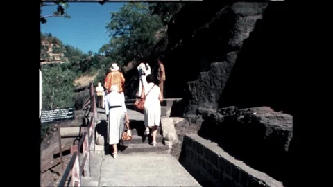 Walking Up Steps Stock Footage 277976385