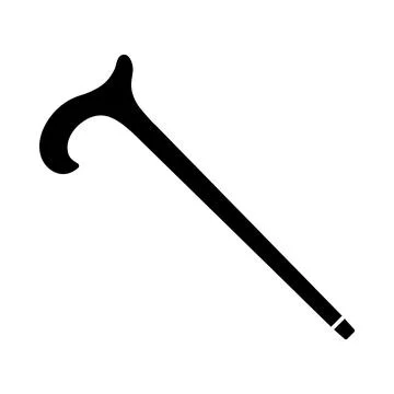 Walking Stick Icon Illustration