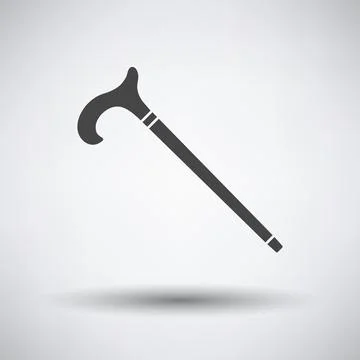 Walking Stick Icon Illustration
