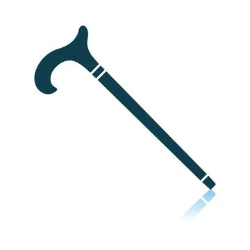 Walking Stick Icon Illustration