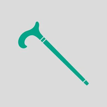 Walking Stick Icon Illustration