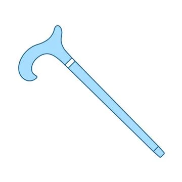 Walking Stick Icon Illustration