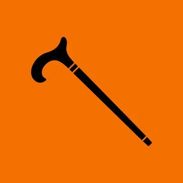 Walking Stick Icon Illustration