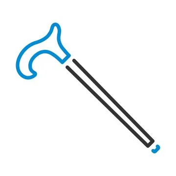 Walking Stick Icon Illustration