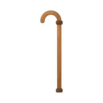 Walking stick illustration Stock Illustration