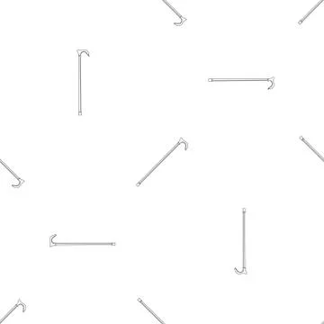 Walking stick pattern seamless Illustration