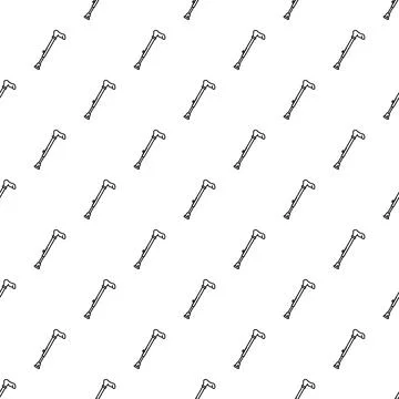 Walking stick pattern seamless Stock Illustration
