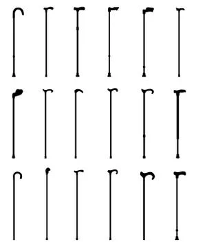 Walking sticks Stock Illustration