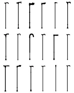 Walking sticks Stock Illustration