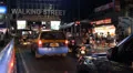 Walking street district in Pattaya City. HD Footage