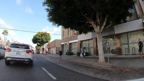 Walking The Street Stock Footage 123947114