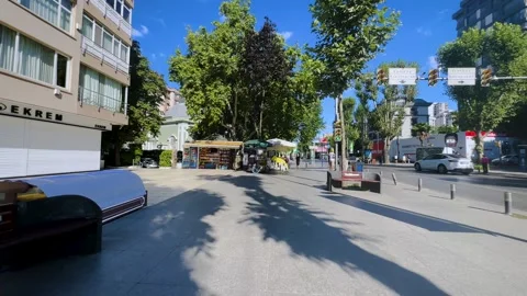 Walking on the street Stock Footage 247684705