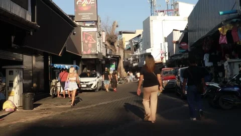 Walking Street Stock Footage 295421258