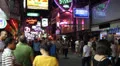 Walking Street. Pattaya City, Thailand. HD Footage