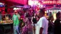 Walking Street - red-light district in Pattaya, Thailand HD Footage