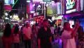 Walking Street - red-light district in Pattaya, Thailand HD Footage