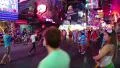 Walking Street - red-light district in Pattaya, Thailand HD Footage