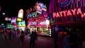 Walking Street - red-light district in Pattaya, Thailand HD Footage