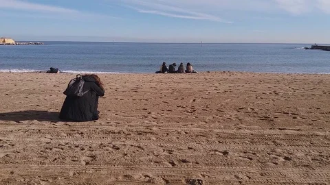 Walking At The Streets Of Barcelona Stock Footage 102431028