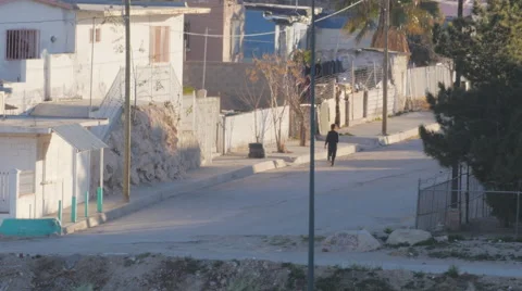 Walking in the Streets of Juarez, Mexico. Stock Footage 60128248